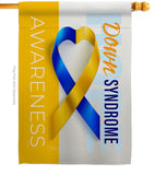 Down Syndrome Awareness - Support Inspirational Vertical Impressions Decorative Flags HG115210 Made In USA