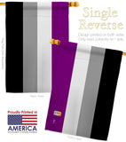 Asexua - Support Inspirational Vertical Impressions Decorative Flags HG148002 Made In USA