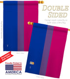 Bisexual - Support Inspirational Vertical Impressions Decorative Flags HG148005 Made In USA