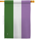 Genderqueer pride - Support Inspirational Vertical Impressions Decorative Flags HG148009 Made In USA