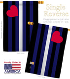 Leather Pride - Support Inspirational Vertical Impressions Decorative Flags HG148013 Made In USA