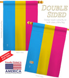 Pansexual pride - Support Inspirational Vertical Impressions Decorative Flags HG148018 Made In USA