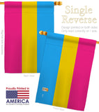 Pansexual pride - Support Inspirational Vertical Impressions Decorative Flags HG148018 Made In USA