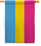 Pansexual pride - Support Inspirational Vertical Impressions Decorative Flags HG148018 Made In USA