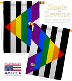 Straight Allies For Equality - Support Inspirational Vertical Impressions Decorative Flags HG148023 Made In USA