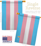 Transgender - Support Inspirational Vertical Impressions Decorative Flags HG148024 Made In USA