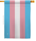 Transgender - Support Inspirational Vertical Impressions Decorative Flags HG148024 Made In USA