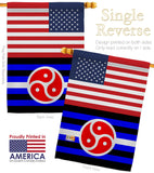 US BDSM rights - Support Inspirational Vertical Impressions Decorative Flags HG148028 Made In USA