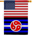 US BDSM rights - Support Inspirational Vertical Impressions Decorative Flags HG148028 Made In USA