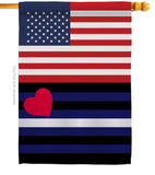 US Leather Pride - Support Inspirational Vertical Impressions Decorative Flags HG148038 Made In USA