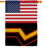 US Rubber pride - Support Inspirational Vertical Impressions Decorative Flags HG148047 Made In USA