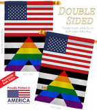 US Straight Allies For Equality - Support Inspirational Vertical Impressions Decorative Flags HG148048 Made In USA