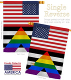 US Straight Allies For Equality - Support Inspirational Vertical Impressions Decorative Flags HG148048 Made In USA