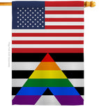 US Straight Allies For Equality - Support Inspirational Vertical Impressions Decorative Flags HG148048 Made In USA