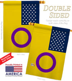 US Intersex - Support Inspirational Vertical Impressions Decorative Flags HG148651 Made In USA