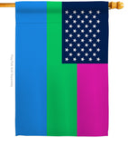 US Polysexuality - Support Inspirational Vertical Impressions Decorative Flags HG148660 Made In USA