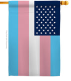 US Transgender - Support Inspirational Vertical Impressions Decorative Flags HG148664 Made In USA
