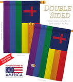 Christian Pride - Support Inspirational Vertical Impressions Decorative Flags HG148667 Made In USA