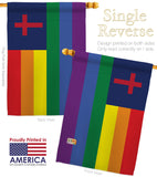 Christian Pride - Support Inspirational Vertical Impressions Decorative Flags HG148667 Made In USA