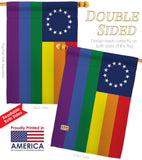 Betsy Ross Pride - Support Inspirational Vertical Impressions Decorative Flags HG148668 Made In USA