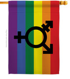 Transgender Pride - Support Inspirational Vertical Impressions Decorative Flags HG148673 Made In USA