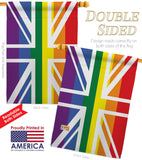 UK Pride - Support Inspirational Vertical Impressions Decorative Flags HG148678 Made In USA