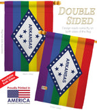 Arkansas Pride - Support Inspirational Vertical Impressions Decorative Flags HG148679 Made In USA