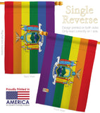 New York Pride - Support Inspirational Vertical Impressions Decorative Flags HG148681 Made In USA