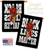 Black Lives Anti Racism - Support Inspirational Vertical Impressions Decorative Flags HG170015 Made In USA