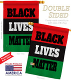 Black Lives Awareness - Support Inspirational Vertical Impressions Decorative Flags HG170020 Made In USA