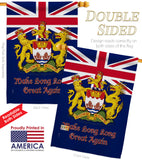 Hong Kong Great Again - Support Inspirational Vertical Impressions Decorative Flags HG170023 Made In USA