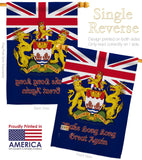 Hong Kong Great Again - Support Inspirational Vertical Impressions Decorative Flags HG170023 Made In USA