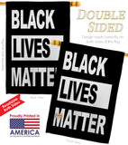 BLM Civil Rights - Support Inspirational Vertical Impressions Decorative Flags HG170051 Made In USA