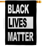 BLM Civil Rights - Support Inspirational Vertical Impressions Decorative Flags HG170051 Made In USA