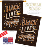 BLM Unity - Support Inspirational Vertical Impressions Decorative Flags HG170055 Made In USA