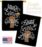 Stop Racism - Support Inspirational Vertical Impressions Decorative Flags HG170056 Made In USA