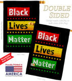 Black Lives Matter - Support Inspirational Vertical Impressions Decorative Flags HG170070 Made In USA