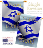 Pray for Israel - Support Inspirational Vertical Impressions Decorative Flags HG170190 Made In USA