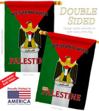 Stand with Palestine - Support Inspirational Vertical Impressions Decorative Flags HG170194 Made In USA