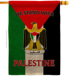 Stand with Palestine - Support Inspirational Vertical Impressions Decorative Flags HG170194 Made In USA