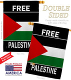 Free Palestine - Support Inspirational Vertical Impressions Decorative Flags HG170196 Made In USA