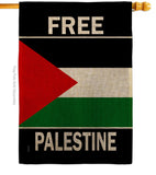 Free Palestine - Support Inspirational Vertical Impressions Decorative Flags HG170196 Made In USA