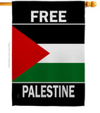 Free Palestine - Support Inspirational Vertical Impressions Decorative Flags HG170196 Made In USA