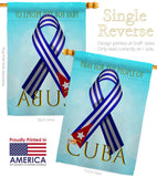 Pray For Cuba - Support Inspirational Vertical Impressions Decorative Flags HG170213 Made In USA