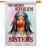 No Stolen Sister - Support Inspirational Vertical Impressions Decorative Flags HG170215 Made In USA
