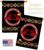 MMIW Awareness - Support Inspirational Vertical Impressions Decorative Flags HG170216 Made In USA