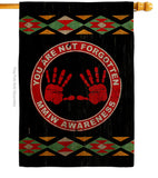 MMIW Awareness - Support Inspirational Vertical Impressions Decorative Flags HG170216 Made In USA