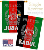 Pray For Kabul - Support Inspirational Vertical Impressions Decorative Flags HG170219 Made In USA