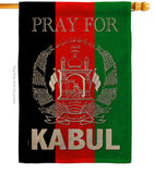 Pray For Kabul - Support Inspirational Vertical Impressions Decorative Flags HG170219 Made In USA