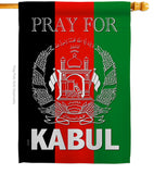 Pray For Kabul - Support Inspirational Vertical Impressions Decorative Flags HG170219 Made In USA